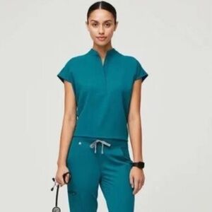 Figs - Pacific Blue - RAFAELA™ & Zamora™ Scrub Set (NEW WITHOUT TAGS)